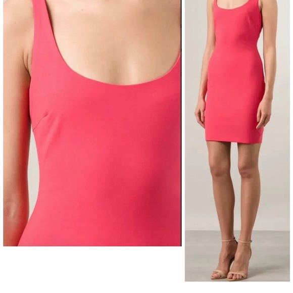 Elizabeth and James Vibrant Coral Backless Dress - Picture 2 of 9